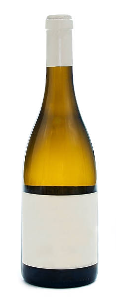 White Wine Bottle Rhone stock photo