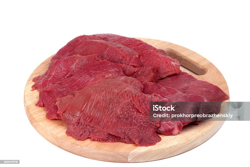 Carne cruda - Foto stock royalty-free di Bistecca di manzo