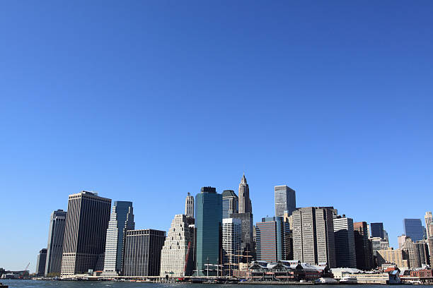 istock Lower Manhattan skyline on a Clear Blue Day 160042022