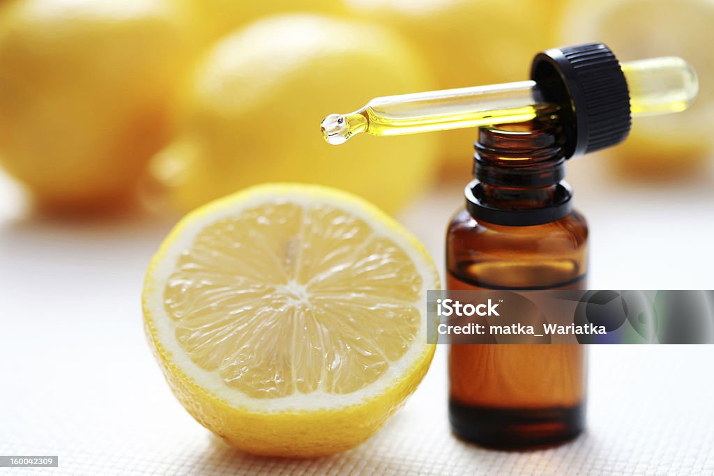 citrus essential oil lemon essential oil - beauty treatment Lemon - Fruit Stock Photo