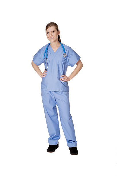 istock Caucasian doctor or nurse posing isolated on white background 160042648