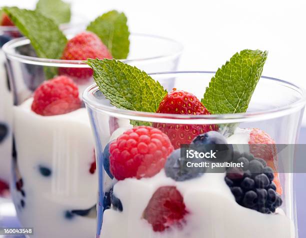 Yogurt And Fruit Stock Photo - Download Image Now - Berry Fruit, Breakfast, Dairy Product