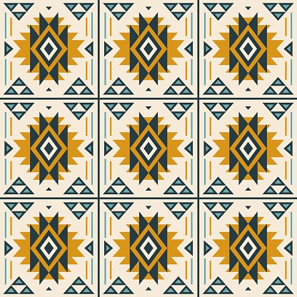 Aztek Tile Aztec Ceramic Tile Pattern Stock Illustration - Download Image Now ...