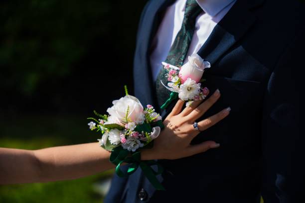 istock Bride and a groom standing together on their wedding day 1600441764