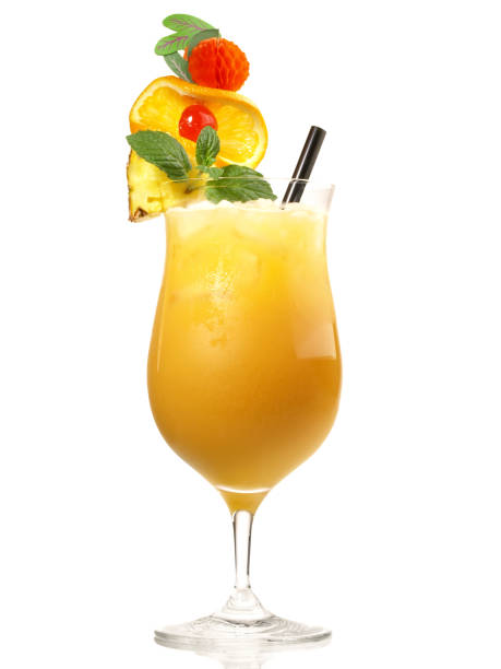 istock Mai Tai Cocktail on white Background - Isolated 1600442819