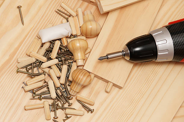 istock Mounting furniture with screwdriver 160044621