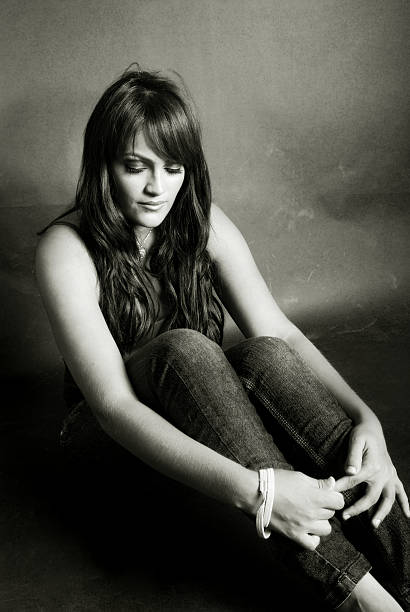 istock beautiful sad woman 160044646