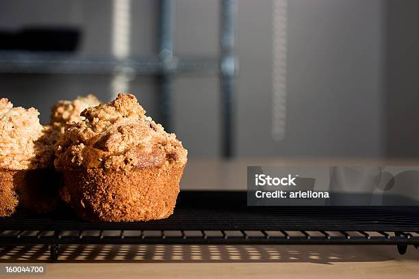 Blueberry Muffins With Crumbly Tops Stock Photo - Download Image Now - Baked, Baked Pastry Item, Bakery