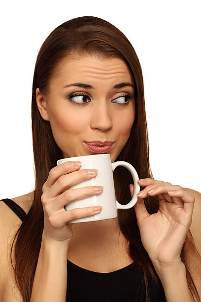 istock The woman with a cup 160045370