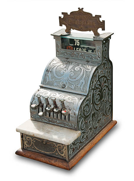 istock Cash register, isolated 160045404