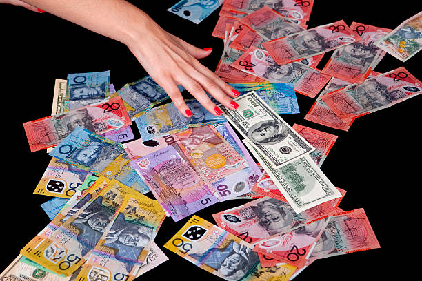 Currencies stock photo