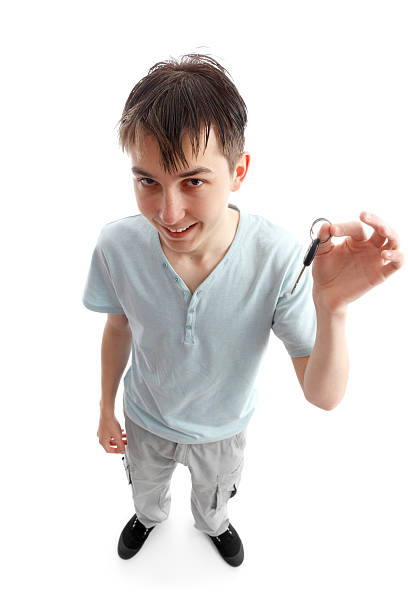 istock Teen holding a key 160046200