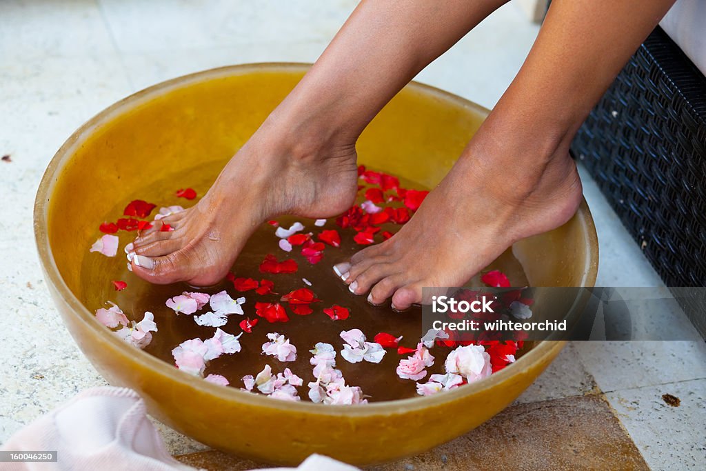 Foot massage - Lizenzfrei Fußpflege Stock-Foto