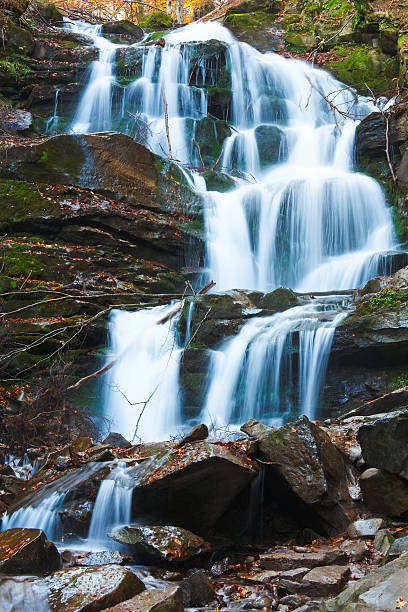 istock Waterfalls on Rocky Autumn Stream 160047978