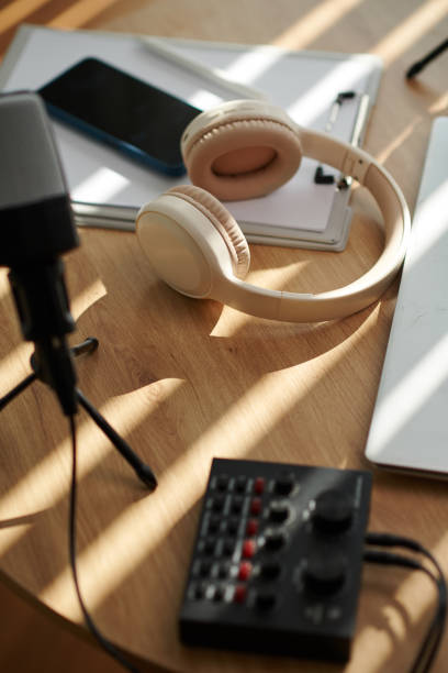 istock Headphones, Microphone and Amplifier 1600491324