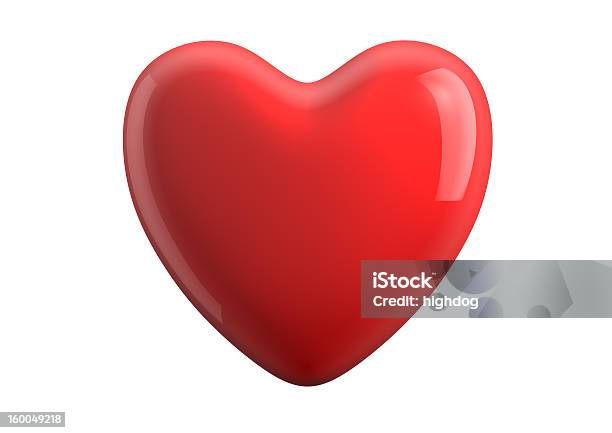 Red Heart Stock Photo - Download Image Now - Heart Shape, Three Dimensional, Cut Out