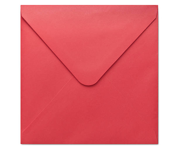 Blank square envelope stock photo