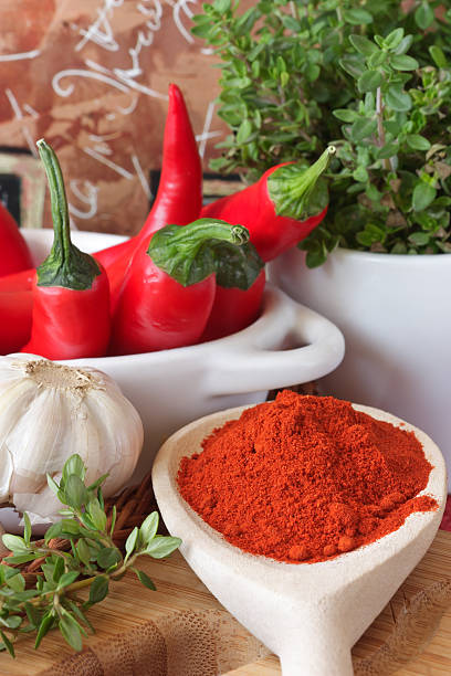 istock Fresh and dry red chili. 160050305