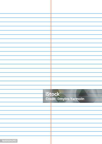Notebook Rule Background Notebook Ruled Paper Background For Student White Note Stock ...