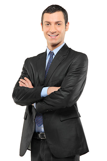 istock Smiling businessman looking at camera 160052180