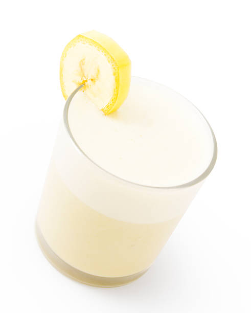 istock Milkshake - Banana in small glass 160052504