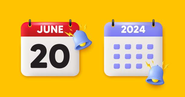 istock 20th day of the month icon. Event schedule date. Calendar date 3d icon. Vector 1600525585
