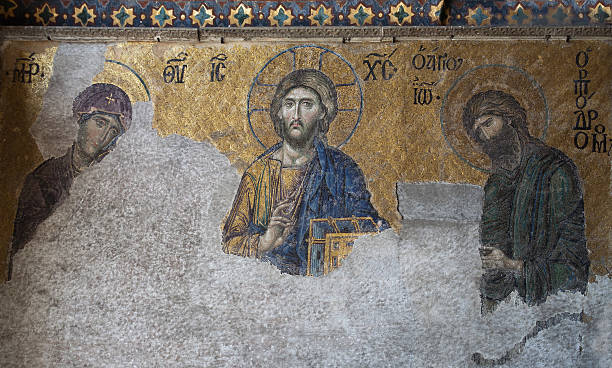 istock Mosaic in Hagia Sophia, Istanbul, Turkey 160053814