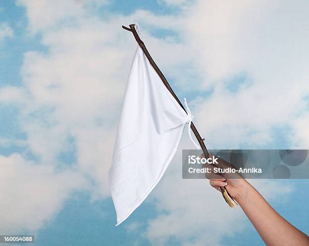 White Flag Stock Photo - Download Image Now - Raise the White Flag, Surrendering, Flag