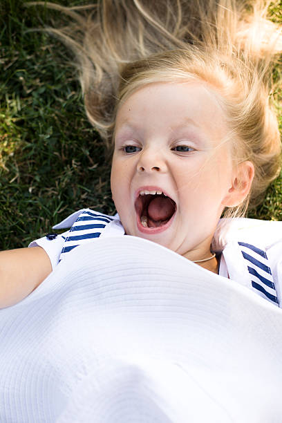 istock Little girl in the garden 160054540