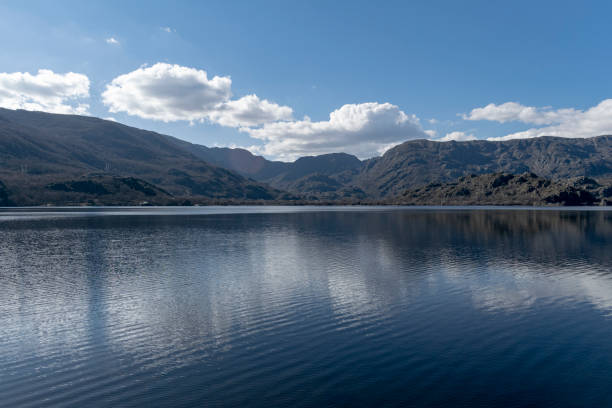 istock View of a lake with a bathing beach 1600547782