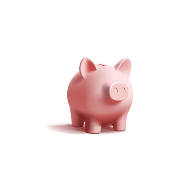 istock Pink piggy bank 3d render realistic vector illustration, deposit digital icon 1600548882