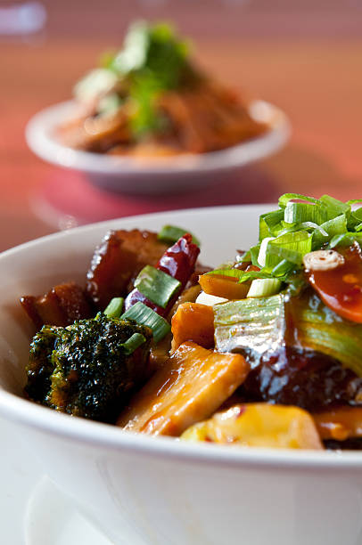 istock Spicy pork belly and vegetables 160054914
