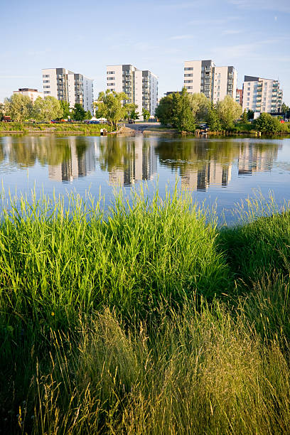 istock Modern city near nature 160055187