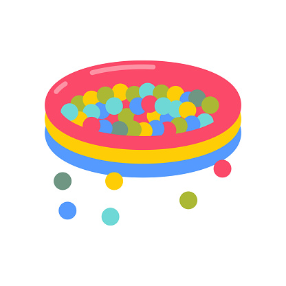 Ball Pit icon in vector. Logotype