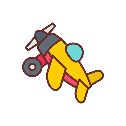 Aeroplane Toy icon in vector. Logotype