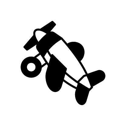 Aeroplane Toy icon in vector. Logotype