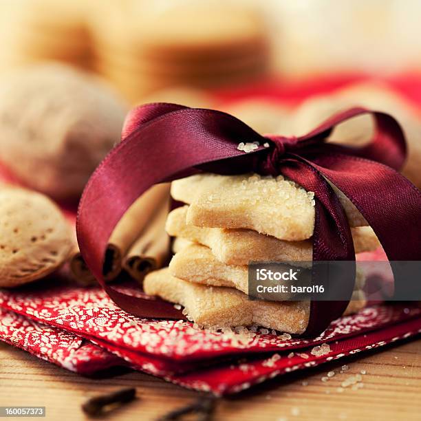 Christmas Butter Cookies With Brown Sugar Stock Photo - Download Image Now - Almond, Cake, Christmas
