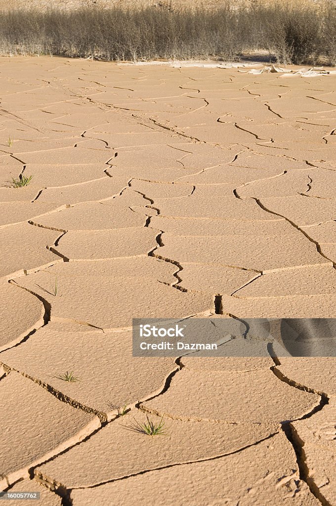 Sèches et craquelées claypan lors de la sécheresse. - Photo de Eau libre de droits