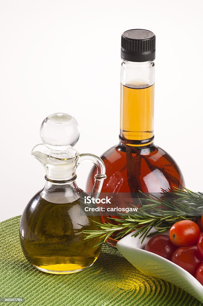 Olivenöl, Balsamico-Essig - Lizenzfrei Balsamico Stock-Foto