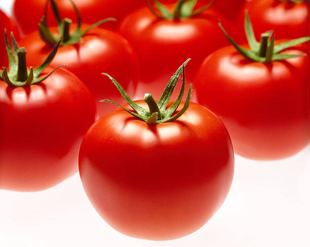 Hermoso grupo de Tomates maduros - foto de stock