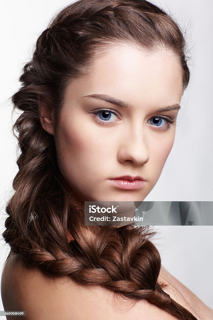 Menina com cabelo criativo-fazer - Royalty-free Cabelo Humano Foto de stock