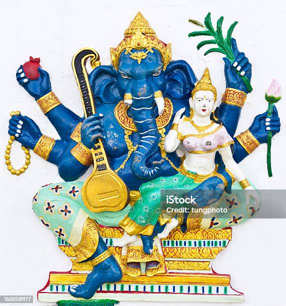 Foto de Indiano Ou Ganesha Deus Hindu Chamado Uchchishta Ganapati e mais fotos de stock de Amarelo