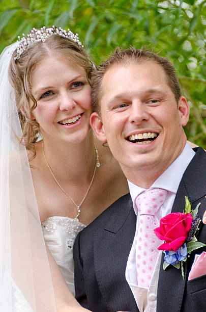 Bride and Groom stock photo