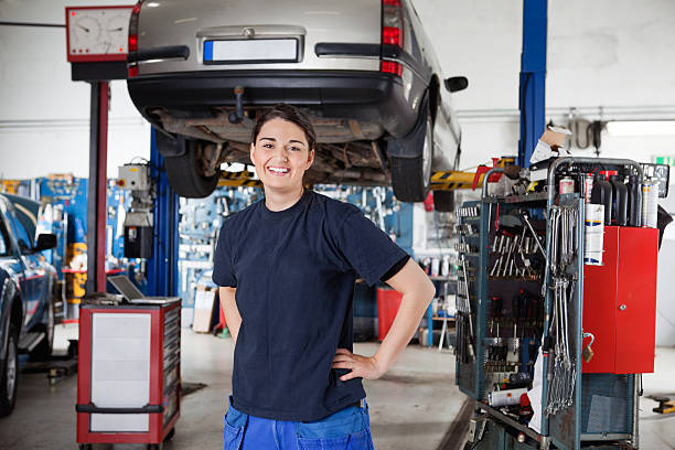 istock Female Mechanic Portrait 160060075