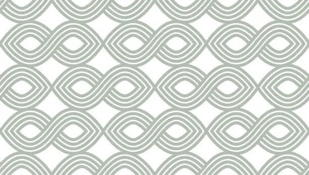 Vector illustration of Geometric seamless pattern, vector trendy vintage tiling endless background, geometrical decorative grid.