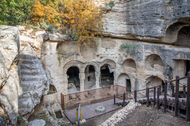 istock Besikli Cave tomb monument in Antakya (Hatay) Turkey. 1600624299
