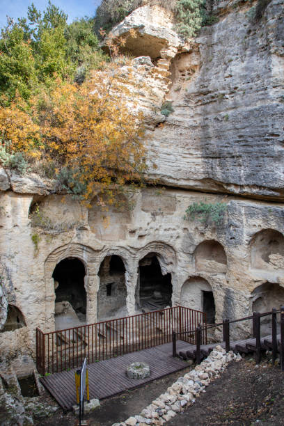 istock Besikli Cave tomb monument in Antakya (Hatay) Turkey. 1600624300