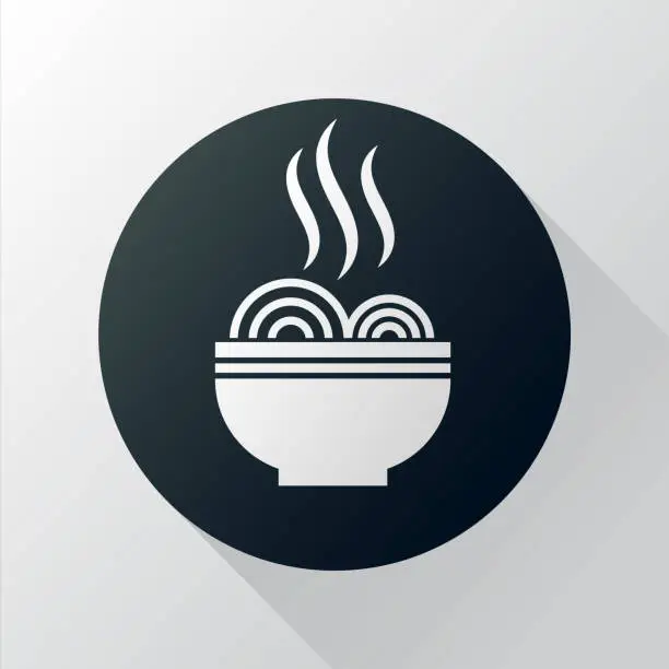 Vector illustration of noodle bowl