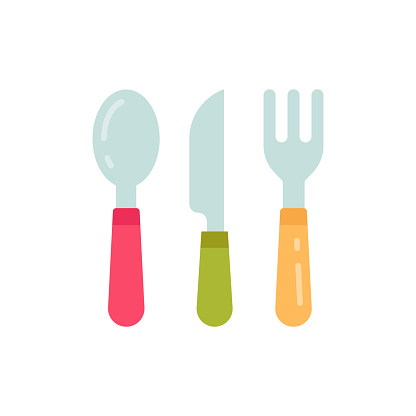 Cutlery icon in vector. Logotype