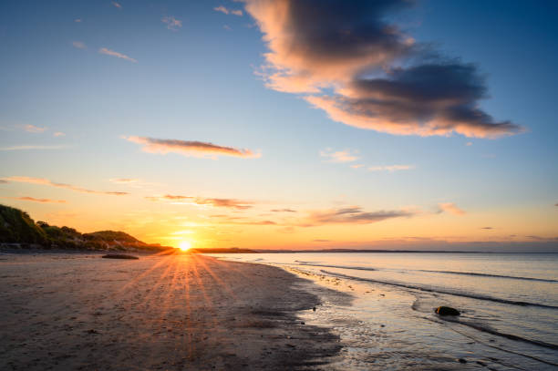 istock Sunset at Low Hauxley Beach 1600738057